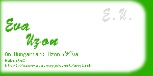 eva uzon business card